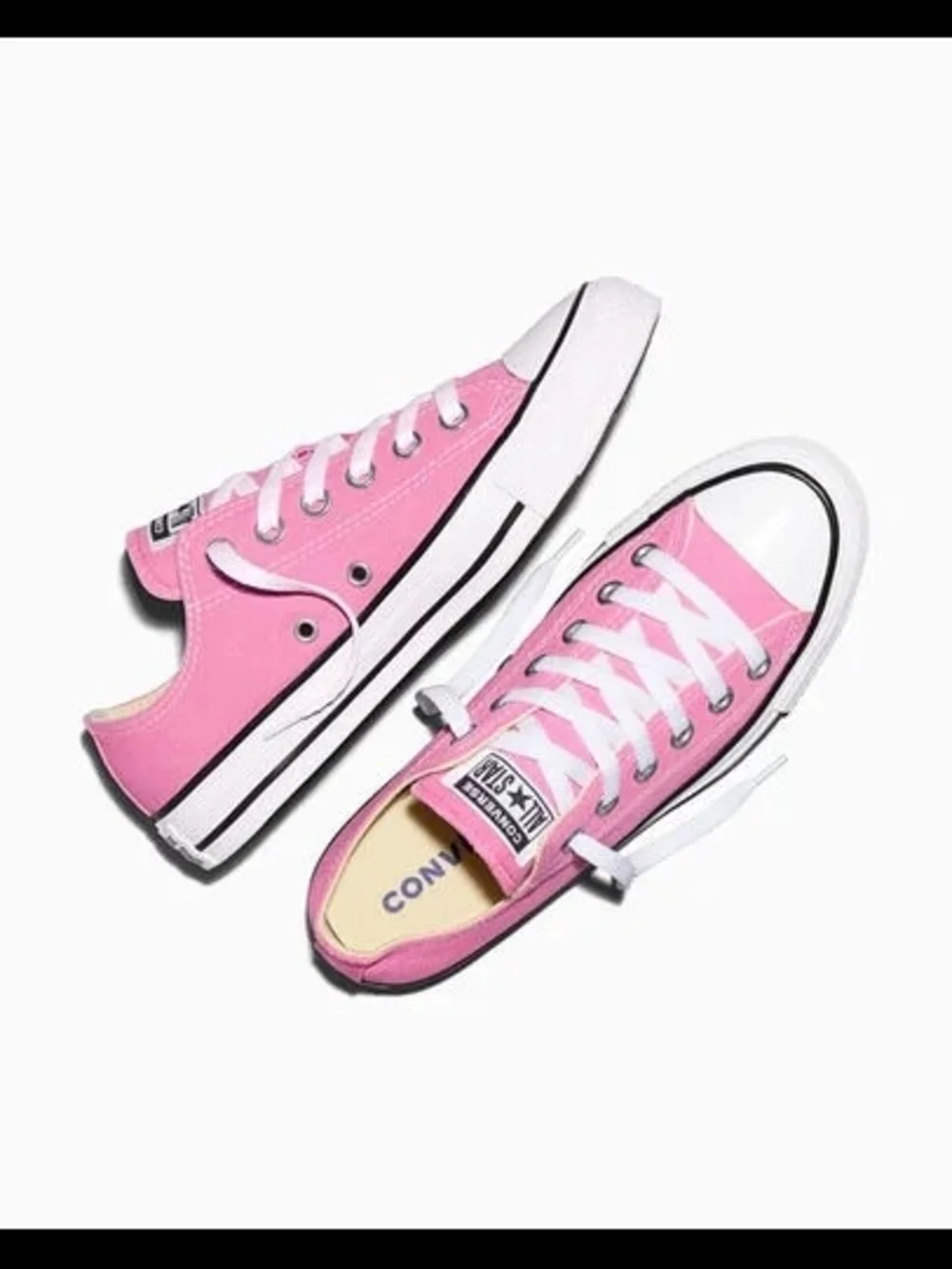 Classic Converse All Star Low-Top Pink Canvas Sneakers for Women